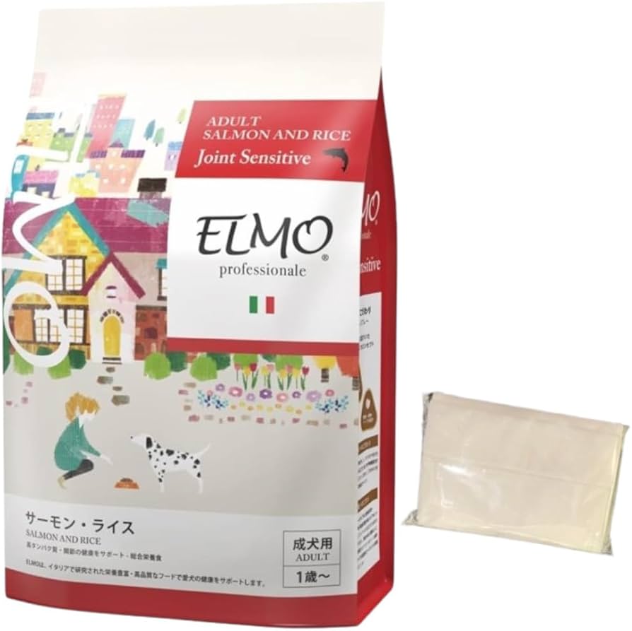 Amazon.co.jp: エルモ ELMO ドッグフード サーモン・ライス 成犬用 3kg