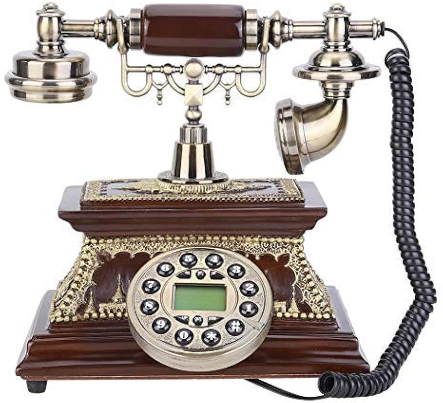 Amazon | レトロ電話機 アンティーク電話 デスクトップ電話機