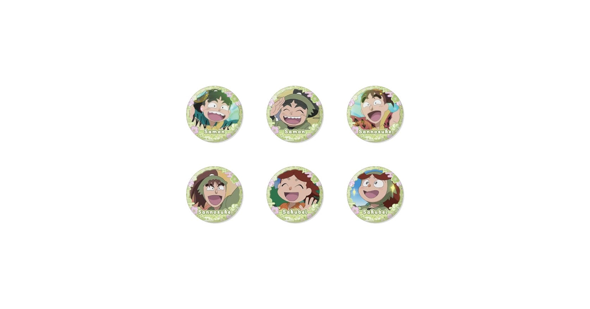 忍たま乱太郎 趣味と特技の段 スクエア缶バッジセット 2016年 忍