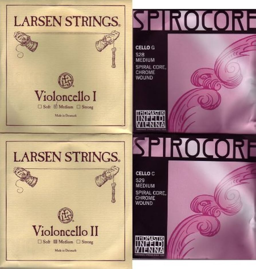 Amazon | チェロ弦セット LARSEN SPIROCOREクローム巻 | チェロ弦
