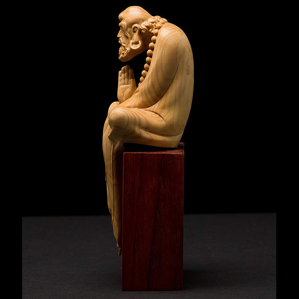 仏教美術 銅製仏像 沈思達磨祖師像 応接間 茶室 書斎 装飾品 工芸品