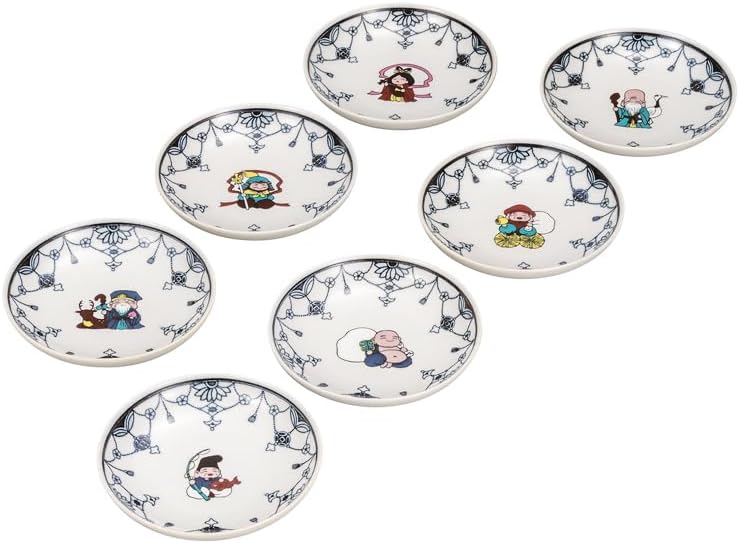 小皿 5枚 染付 希少柄 UFO 大珍品 江戸 明治 古伊万里 古伊万里染付