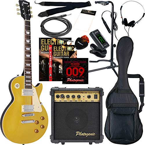 ケンケン用 美品JUNO レスポールタイプ エレキギター ケース付 セット