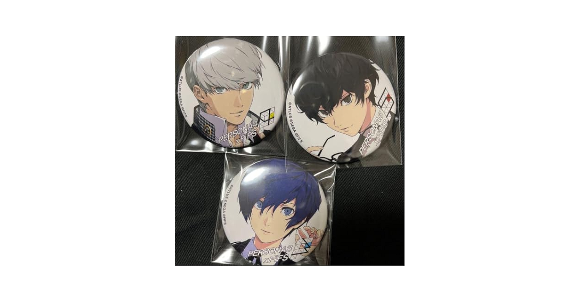 ペルソナ4 フォーチュンバッジ 鳴上悠 主人公 番長 缶バッジ