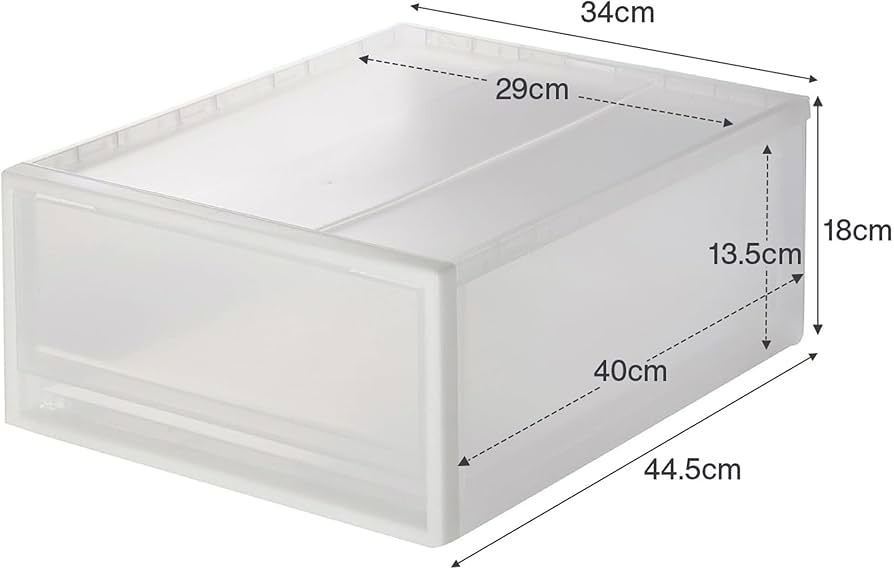 Amazon｜無印良品 ポリプロピレン収納ケース 小 幅34×奥行44.5×高さ