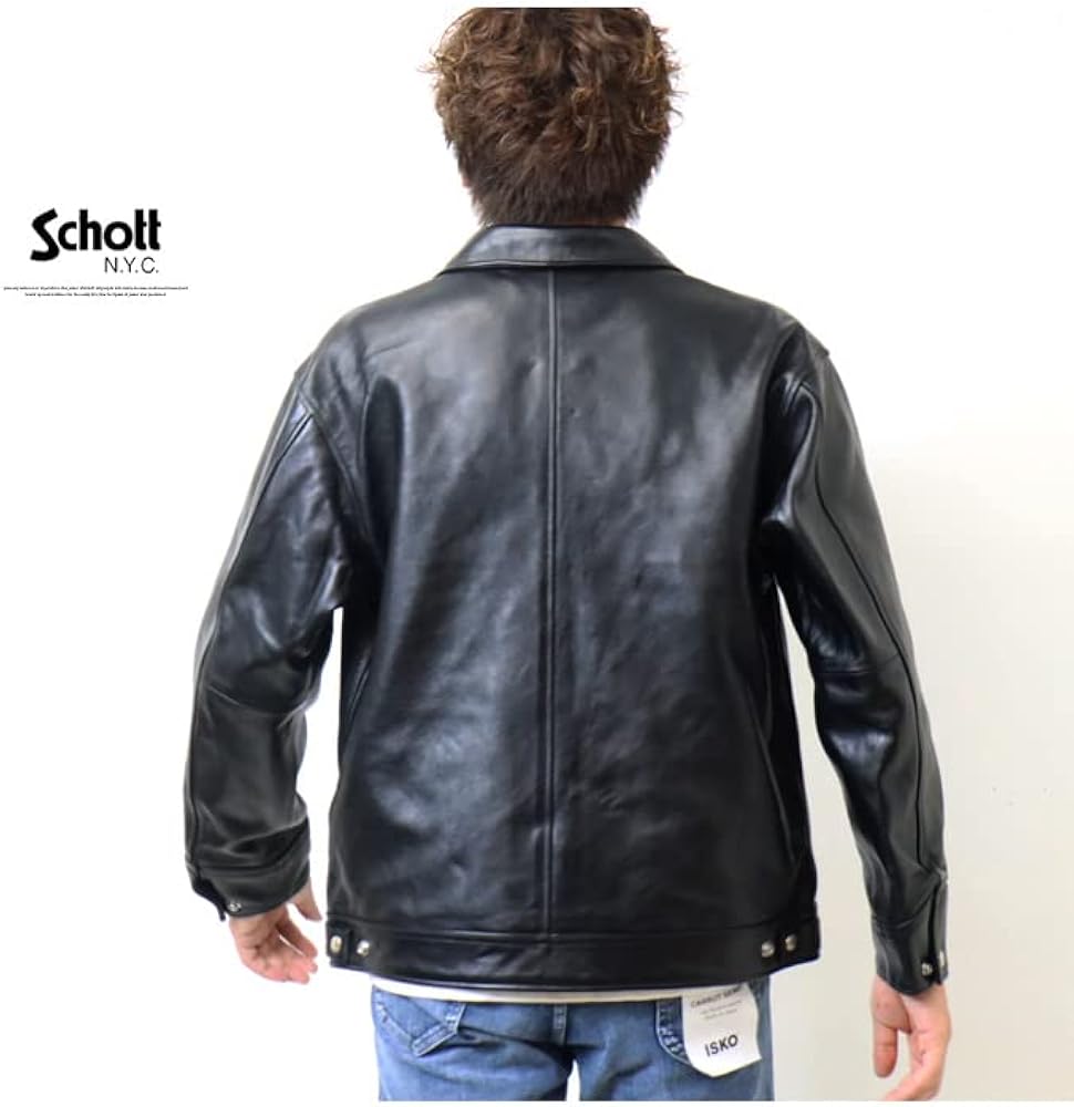 Amazon.co.jp: Schott ショット ラムレザー トラッカージャケット