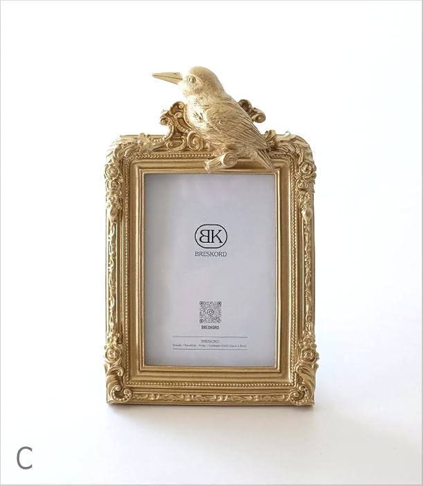 Amazon.co.jp: 写真立て 壁掛け 卓上 L判 可愛い エレガント 鳥