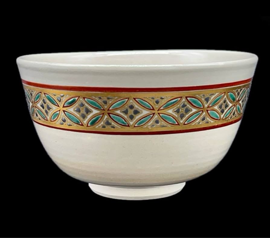 Amazon.co.jp: 瑞山 茶碗 七宝 抹茶碗 茶道具 加賀瑞山造 萬古焼 -130