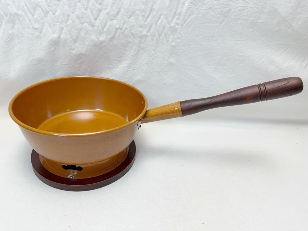 台付十能 丸型 火起こし 柄木製 セット 炭入れ 炭点前