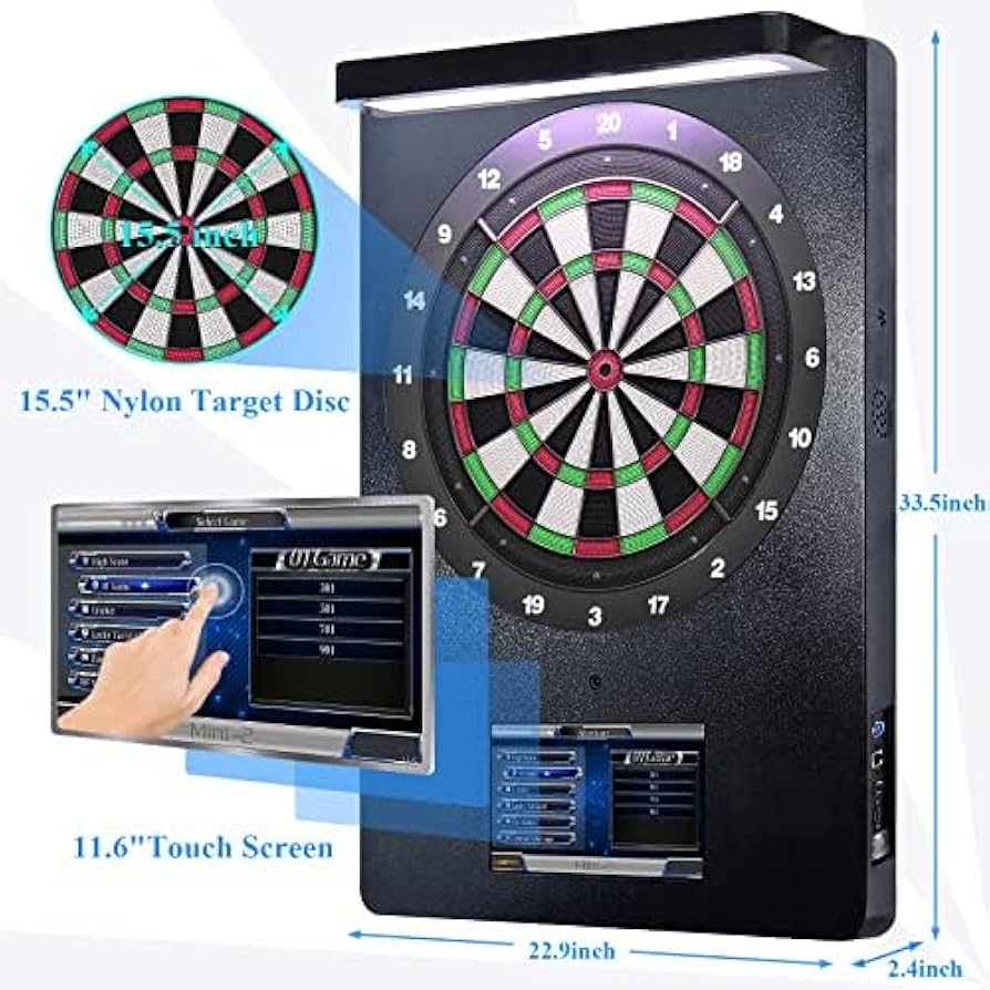 Amazon.co.jp: プロフェッショナル電子ダーツボード、ナイロンダーツ