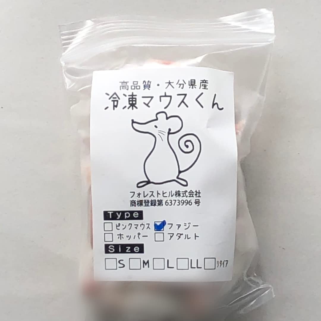 ☆みーちゃん☆国産冷凍マウス ファジー 30匹 アダルトLL30匹 ☆みー