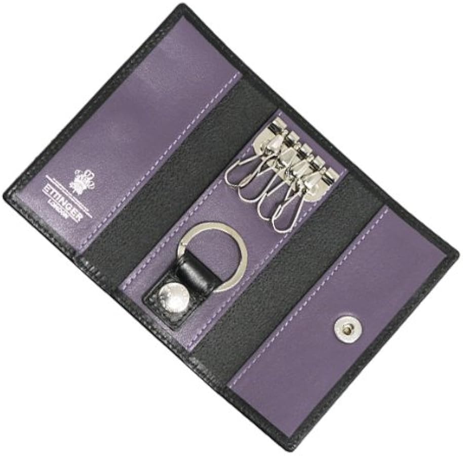 Amazon | [エッティンガー] キーケース ブラック/パープル 4 HOCK KEY