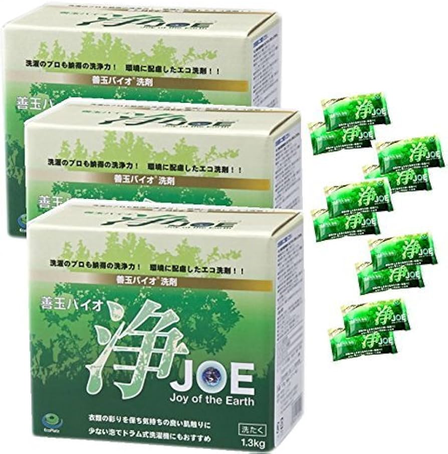 Amazon.co.jp: プロが認めた洗濯洗剤！善玉バイオ 浄JOE洗剤（1