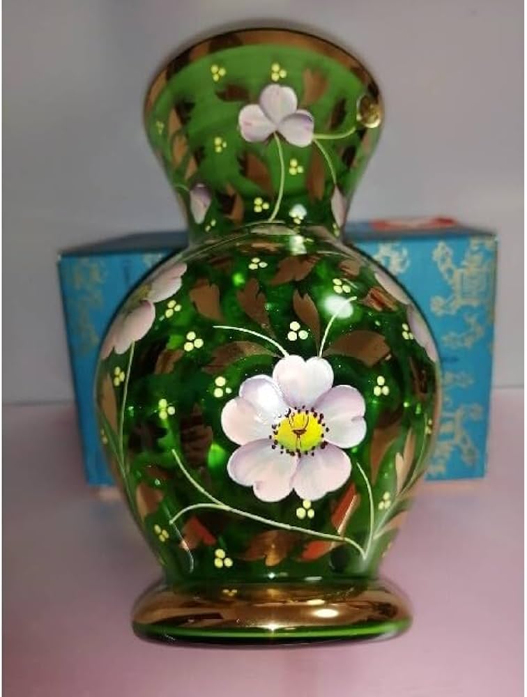 ボへミアクリスタルガラス 大花瓶 節約 ボヘミア クリスタル 花瓶