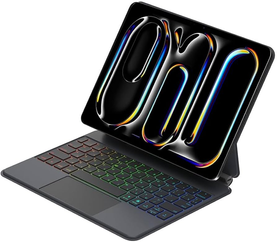 Amazon.com: QYiiD New iPad Pro 13 Inch (2024) Case with Keyboard