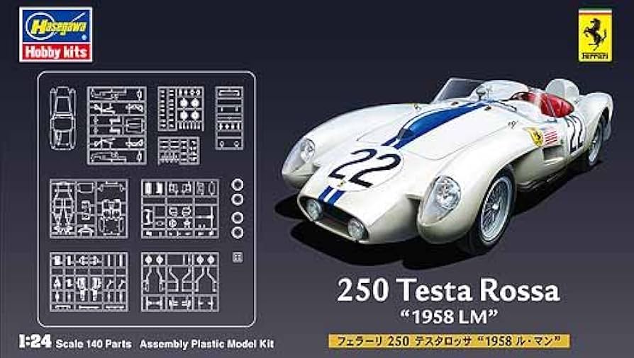 Amazon.co.jp: 1/24 フェラーリ250 テスタロッサ 1958ル・マン : ホビー