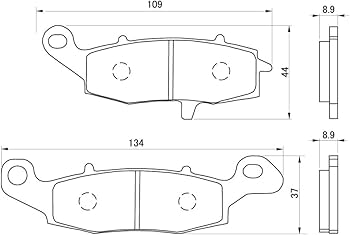 Amazon | デイトナ(Daytona) バイク ブレーキパッド 赤パッド