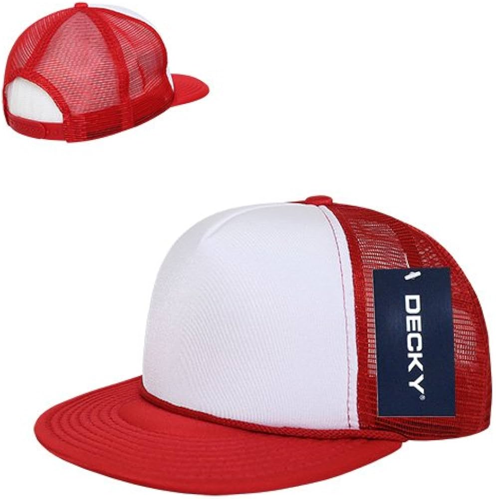 Amazon.co.jp: [DECKY] ツートーンフラットビルフォームキャップ