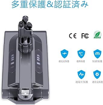 Amazon.co.jp: KUNLUN 交換 ダイソン V10 バッテリー SV12 バッテリー