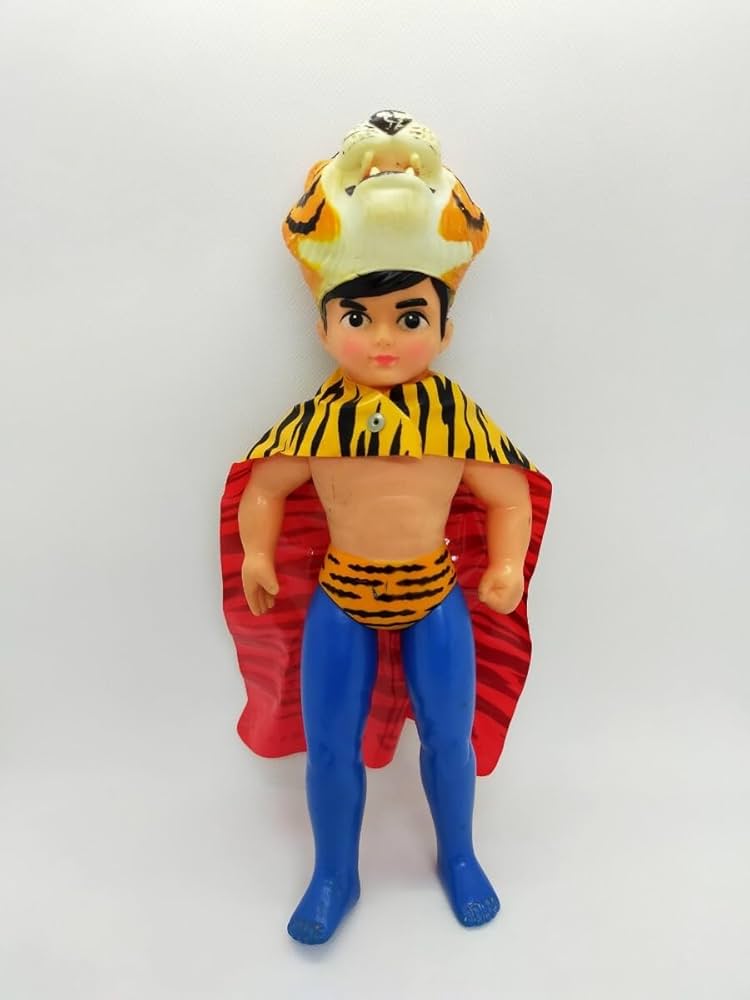 Amazon.co.jp: レア 中嶋製作所 タイガーマスク 面取れ ソフビ 人形