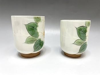 京焼 清水焼 陶葊 陶あん 椿と梅 カップ＆ソーサー ペア 京焼 清水焼