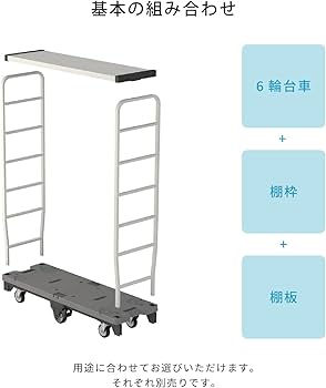 Amazon.co.jp: KAWAJUN (カワジュン) 6輪台車 ストックカート420PC専用