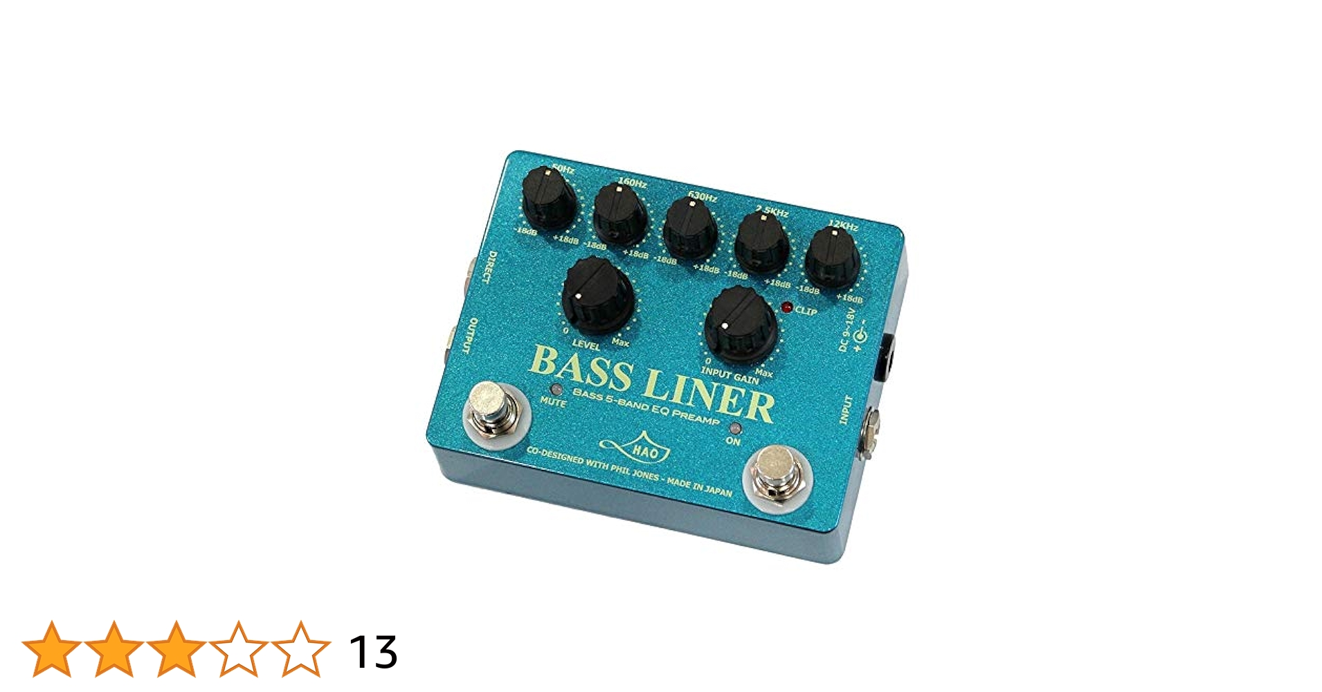 HAO BASS LINER 5バンドEQプリアンプ ベース プリアンプ HAO BASS