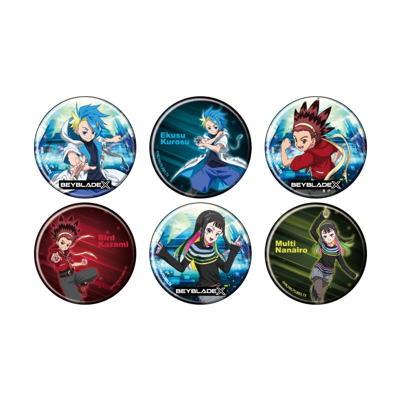 Amazon | BEYBLADE X 01 公式イラスト 缶バッジ 6個入りBOX | バッジ