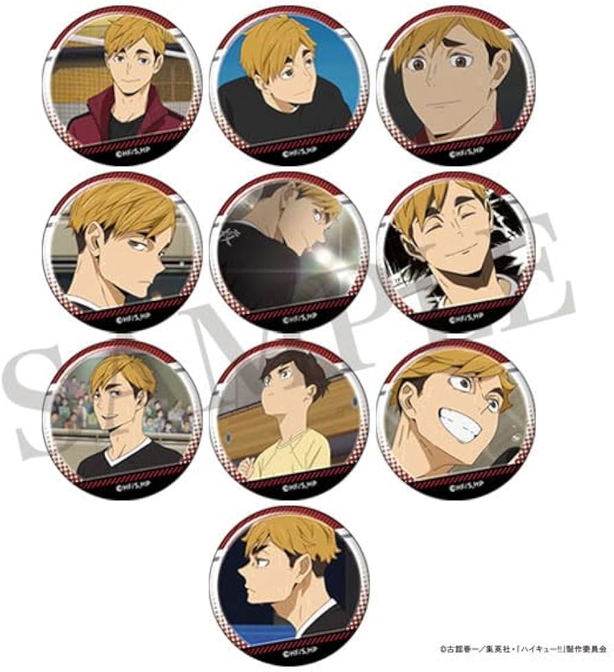 Amazon | ハイキュー！！ 宮侑がいっぱい場面写トレーディング缶バッジ