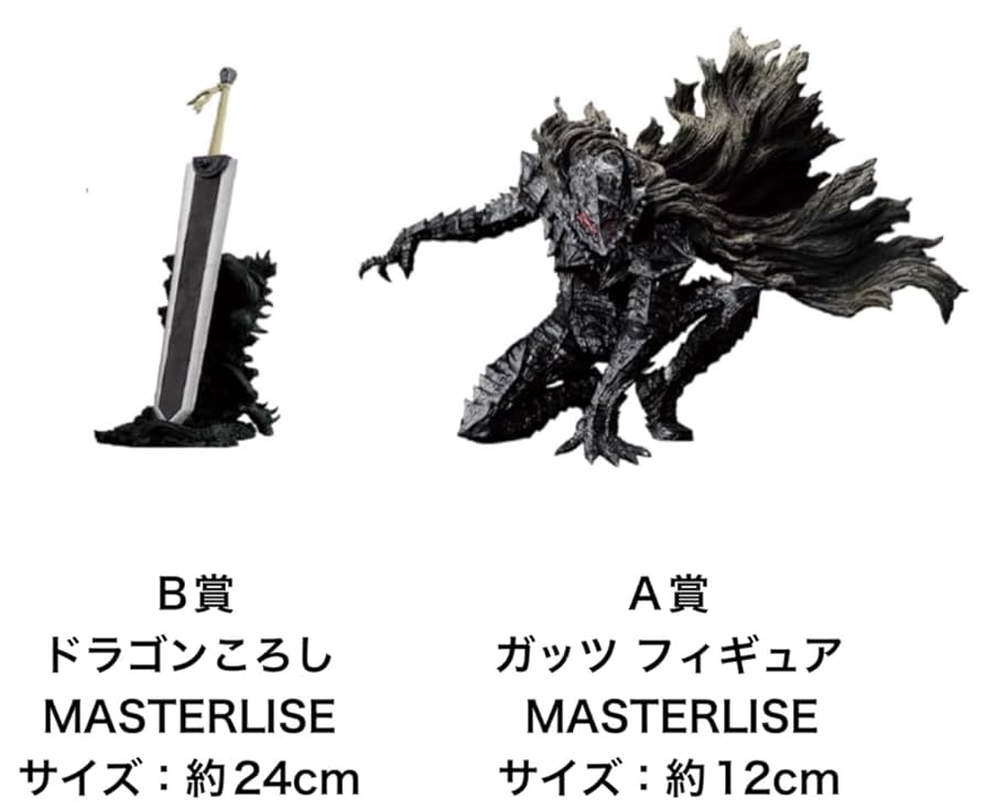 ベルセルク 一番くじ A賞 ガッツ MASTERLISE 最高 一番くじ ベルセルク