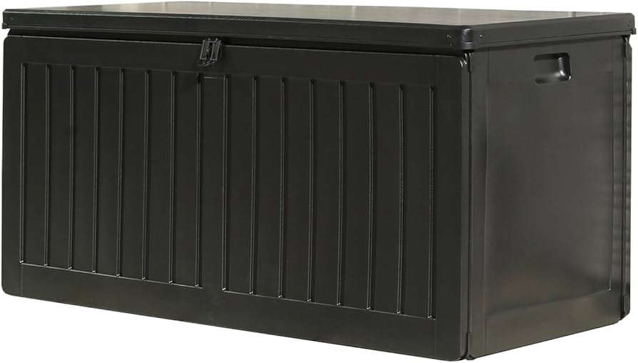 Amazon.co.jp: 不二貿易 物置 収納庫 屋外 270L 防水タイプ 鍵穴つき