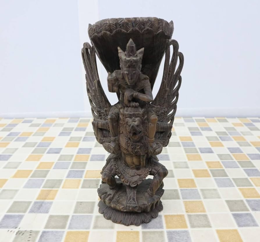 白檀 インドネシア バリ島 木彫り 仏教美術 仏像 骨董 木像 木製 仏教