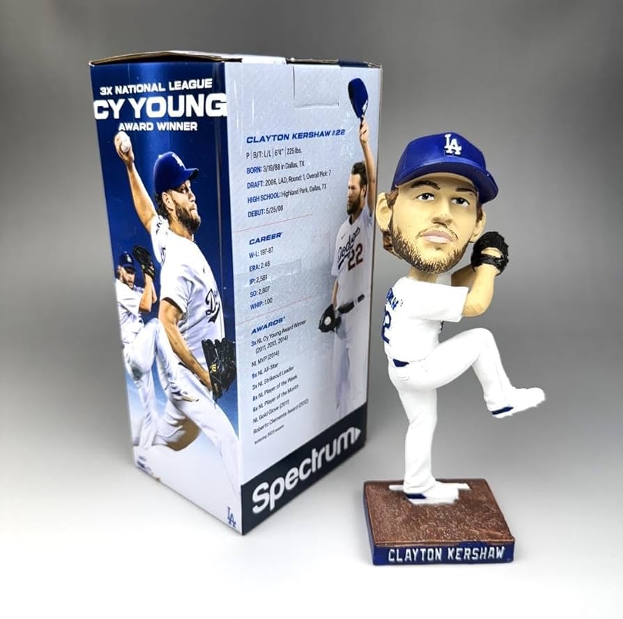 クレイトン・カーショウ ボブルヘッド 2000奪三振記念① クレイトン