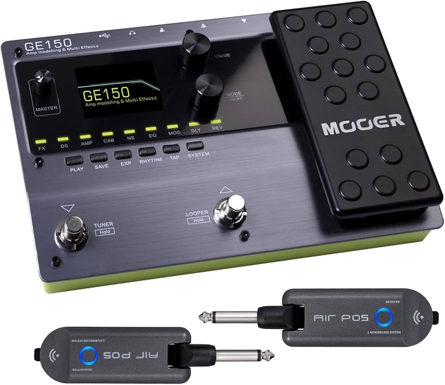 Amazon.com: MOOER GE150 Portable Multi Effects Pedal with 2.4 Ghz