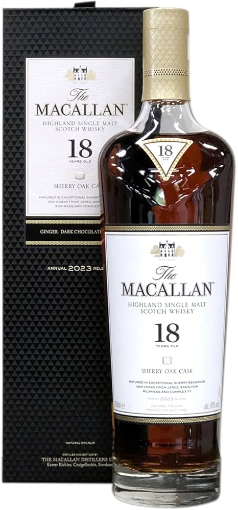 Amazon.co.jp: マッカラン シェリーオーク 18年 2023リリース 43