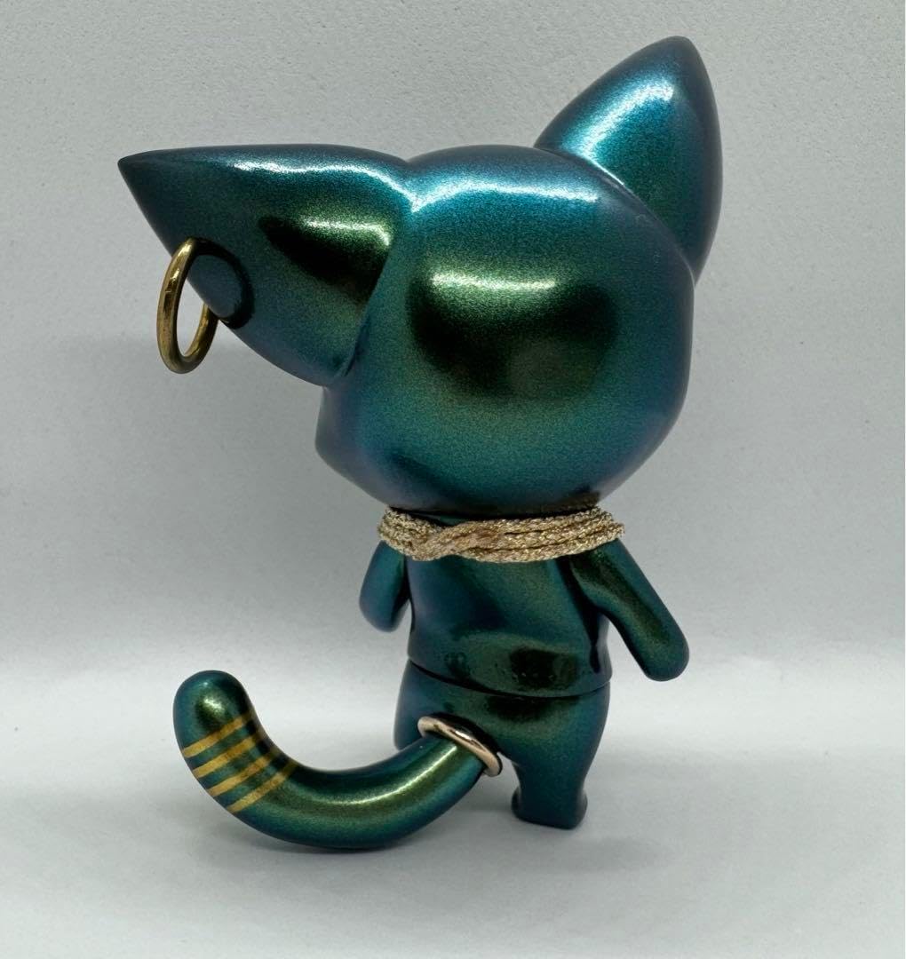 NEO ONE リアルヘッド エレマックス 黒成型 ブルー 銀塗装 ソフビ NEO