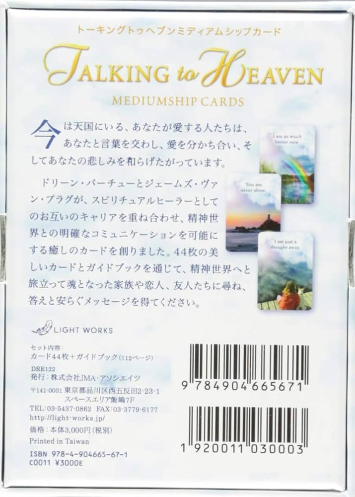 トーキングトゥヘブン ミディアムシップカード日本語版説明書付