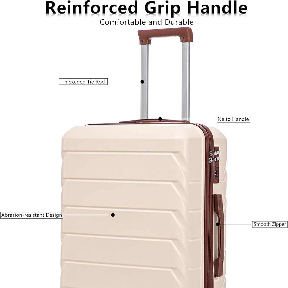 Amazon.com | Merax 3 Piece ABS Hardshell Luggage Sets Spinner