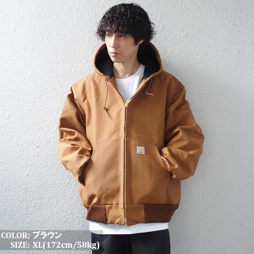 Carhartt ブラウン 高品質 アクティブジャケット 2XL 雰囲気