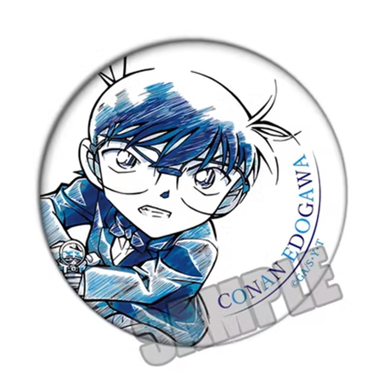 最終値下】名探偵コナン 灰原哀 ヘッドフォン ミニ缶バッジ 最終値下