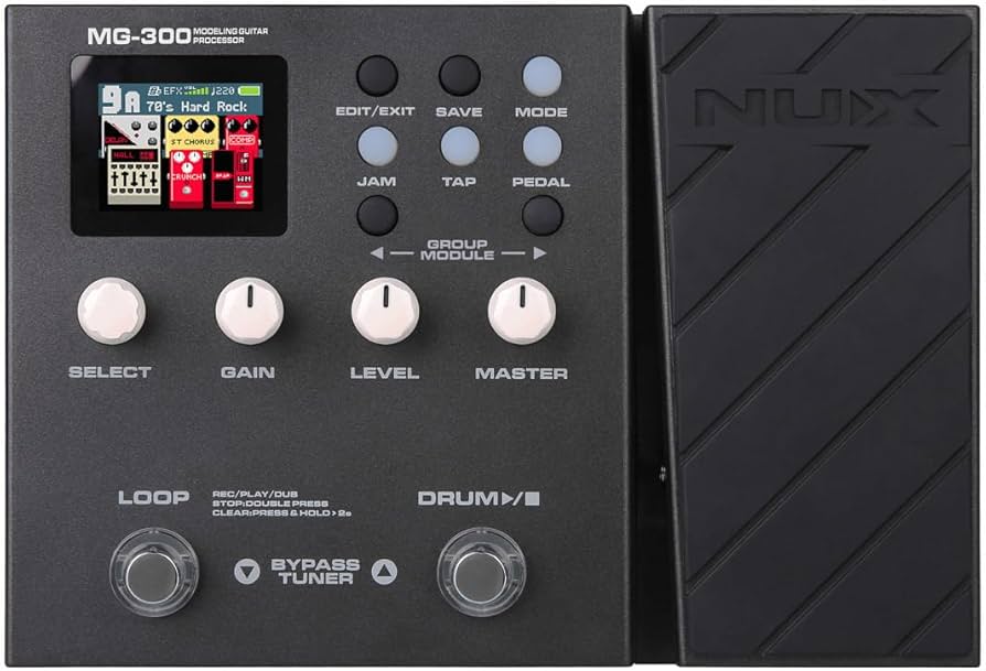 Amazon.co.jp: NUX MG-300 マルチエフェクトペダル TSAC-HD プリ