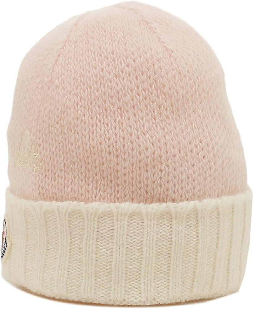 Amazon.co.jp: [モンクレール] ベビー用品 ニット帽子 ピンク ホワイト