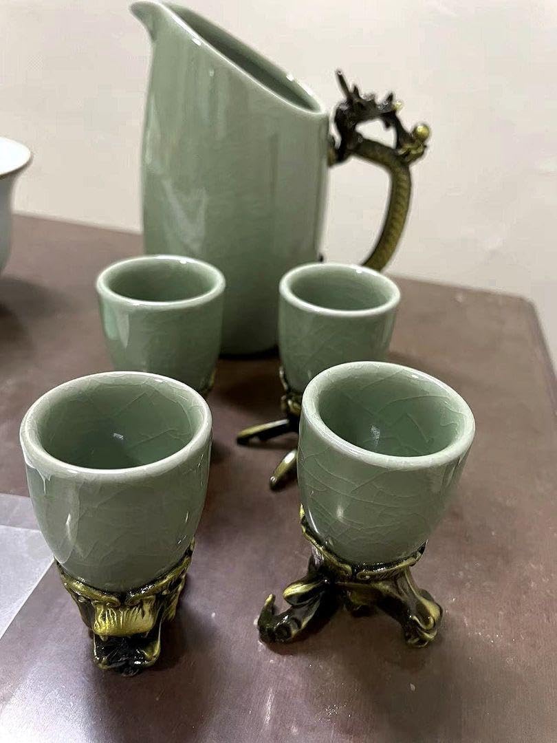 人気作家☆水谷渉師：中川自然坊＆鯉江良二引き出し黒ぐい呑