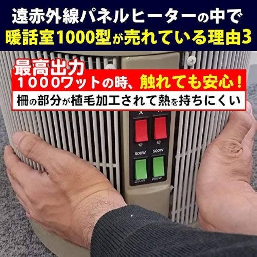 暖和室 遠赤外線輻射式パネルヒーター DAN1000-R16 *AA23 楽天市場】7490円