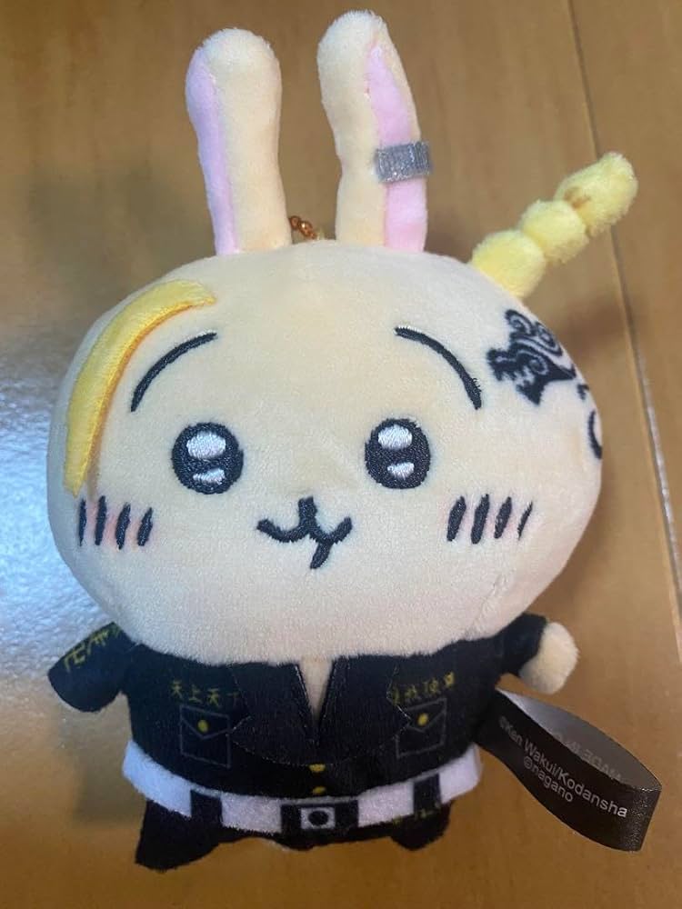 ちいかわ 東京卍りべんじゃ〜ず×血威華我 ぬいぐるみ うさぎ ドラケン