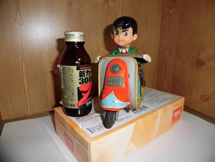 Amazon.co.jp: ①当時物 大東 DAITO 鉄人28号ブリキスクーター 横山