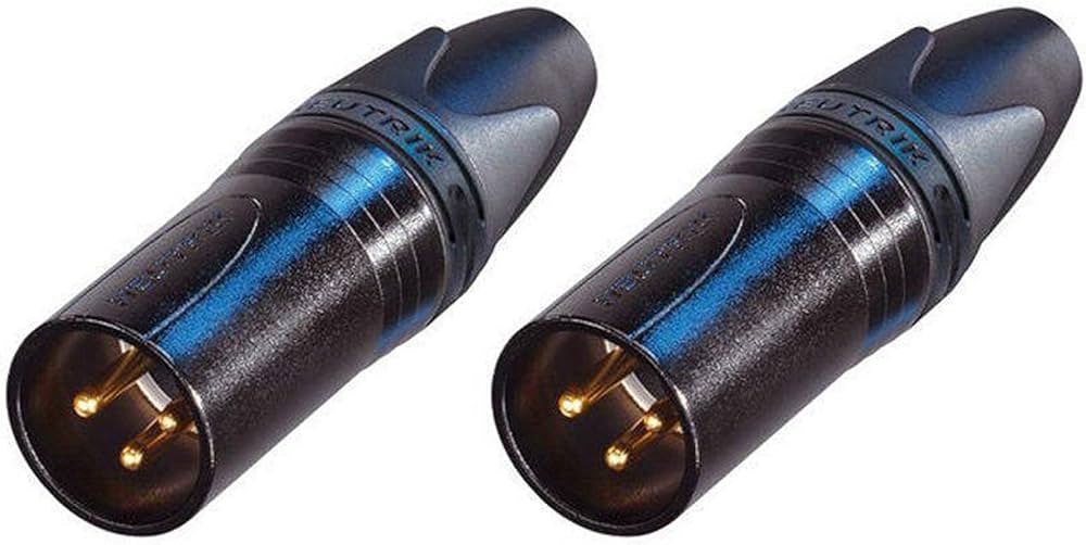 Amazon.com: (2 Pack) Neutrik NC3MXX-B 3 Pin Male XLR Cable Mic