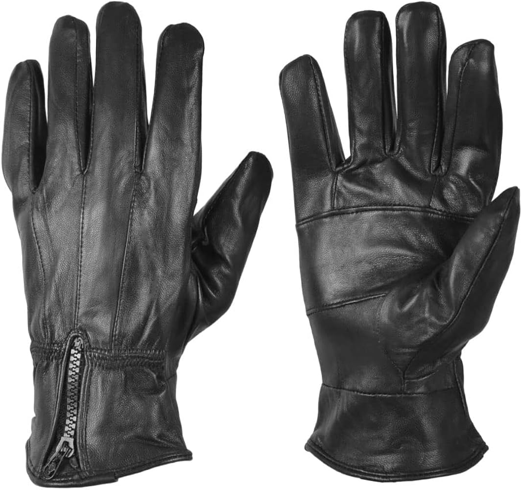 Amazon | ラム革 手袋 ブラック Mサイズ TB-001 ラムレザー手袋 冬用