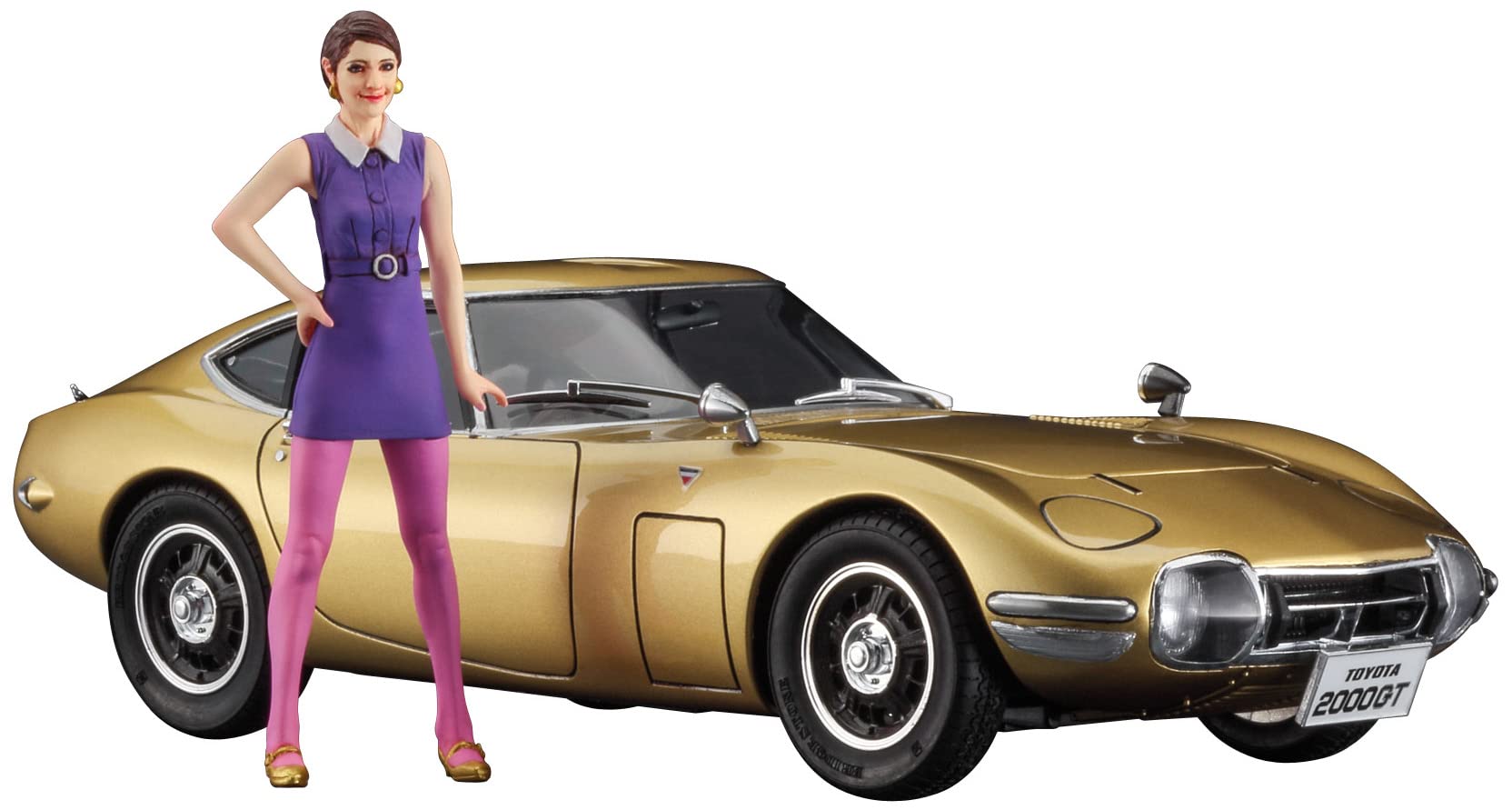 Amazon | ハセガワ 1/24 トヨタ 2000GT ゴールド w/60's ガールズ