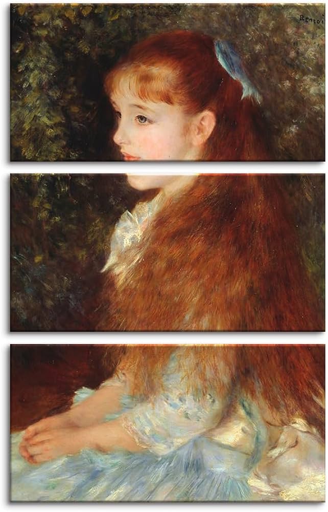 Amazon.co.jp: 3枚 ルノワール［世界の名画コレクション］『少女